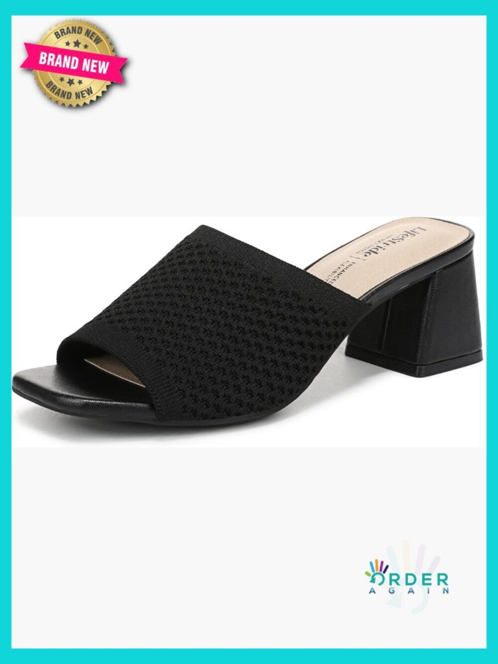 Slide Sandals Comfortable Cushioned Footbed Supportive Block Heel Open Toe